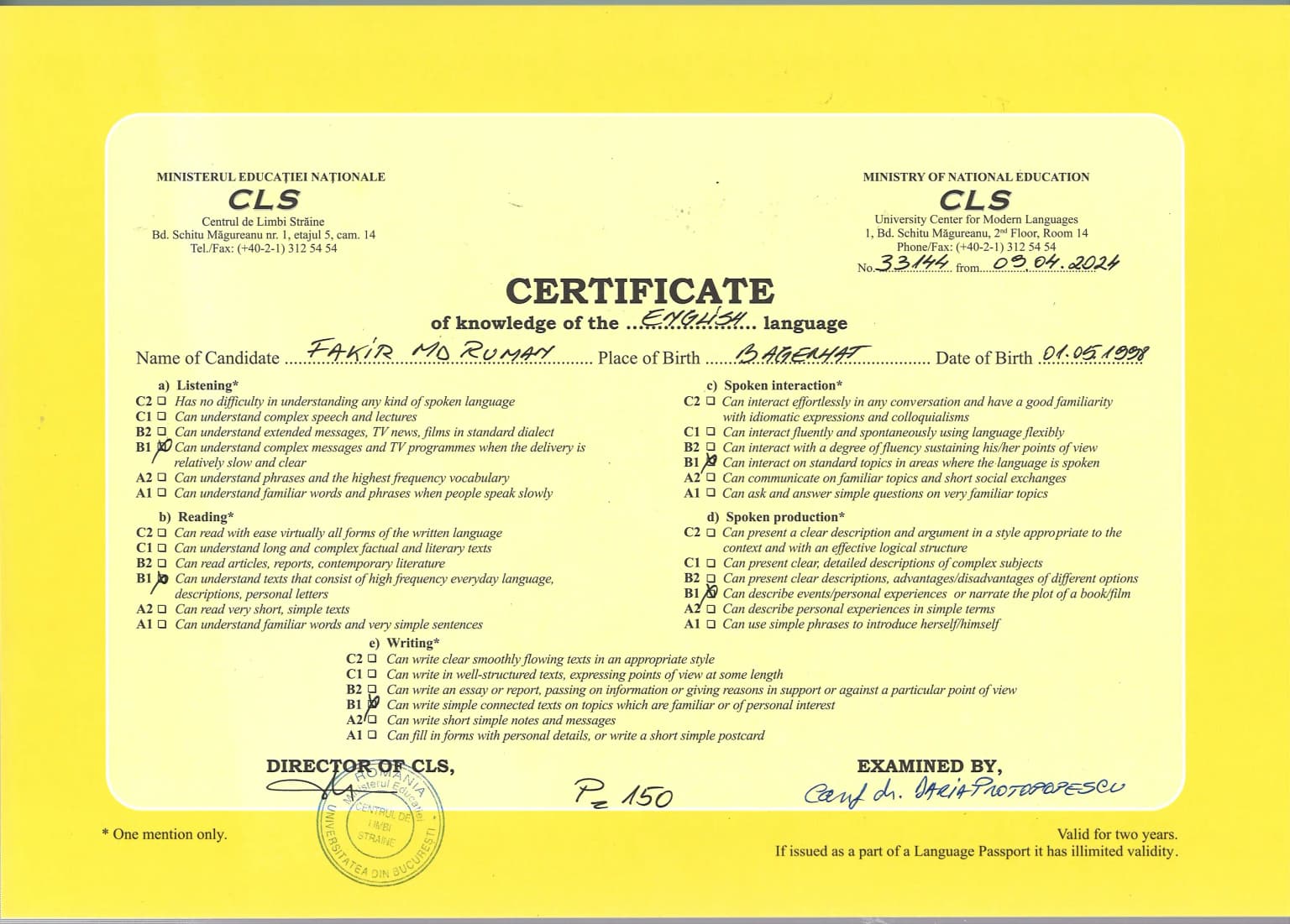 Language Proficiency