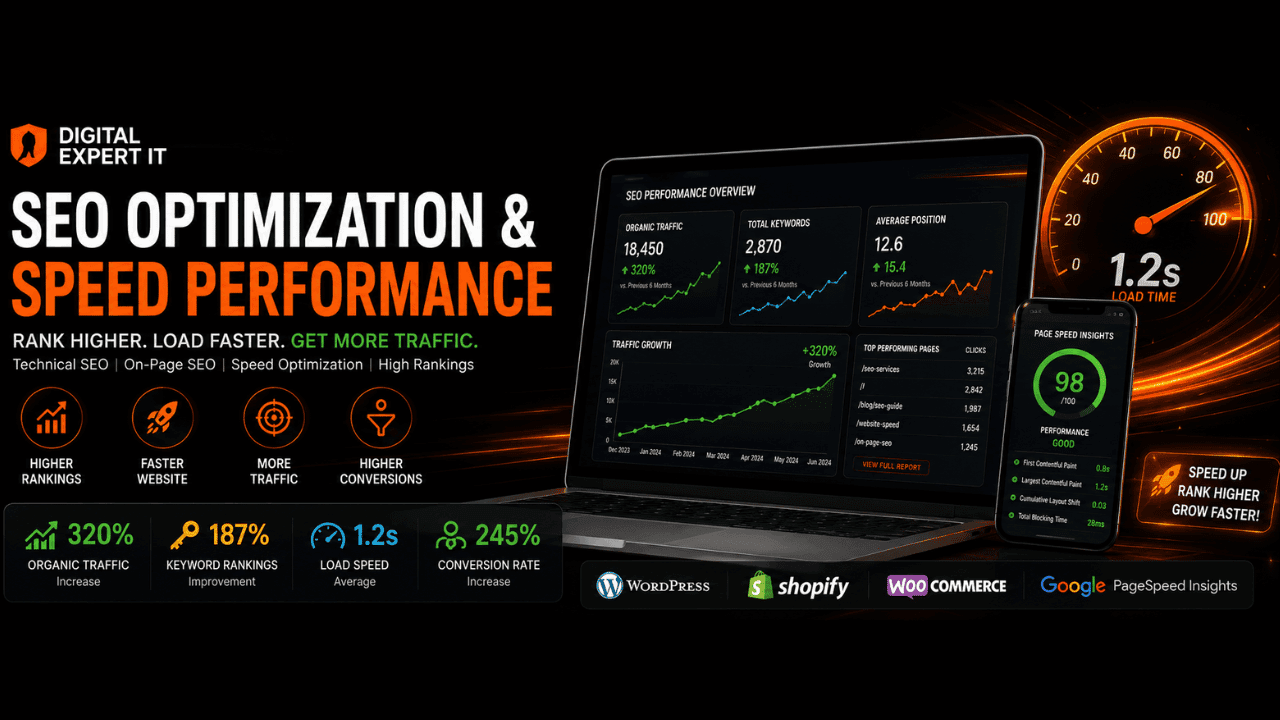 SEO Optimization & Speed Performance For Faster Rankings & Better Conversions