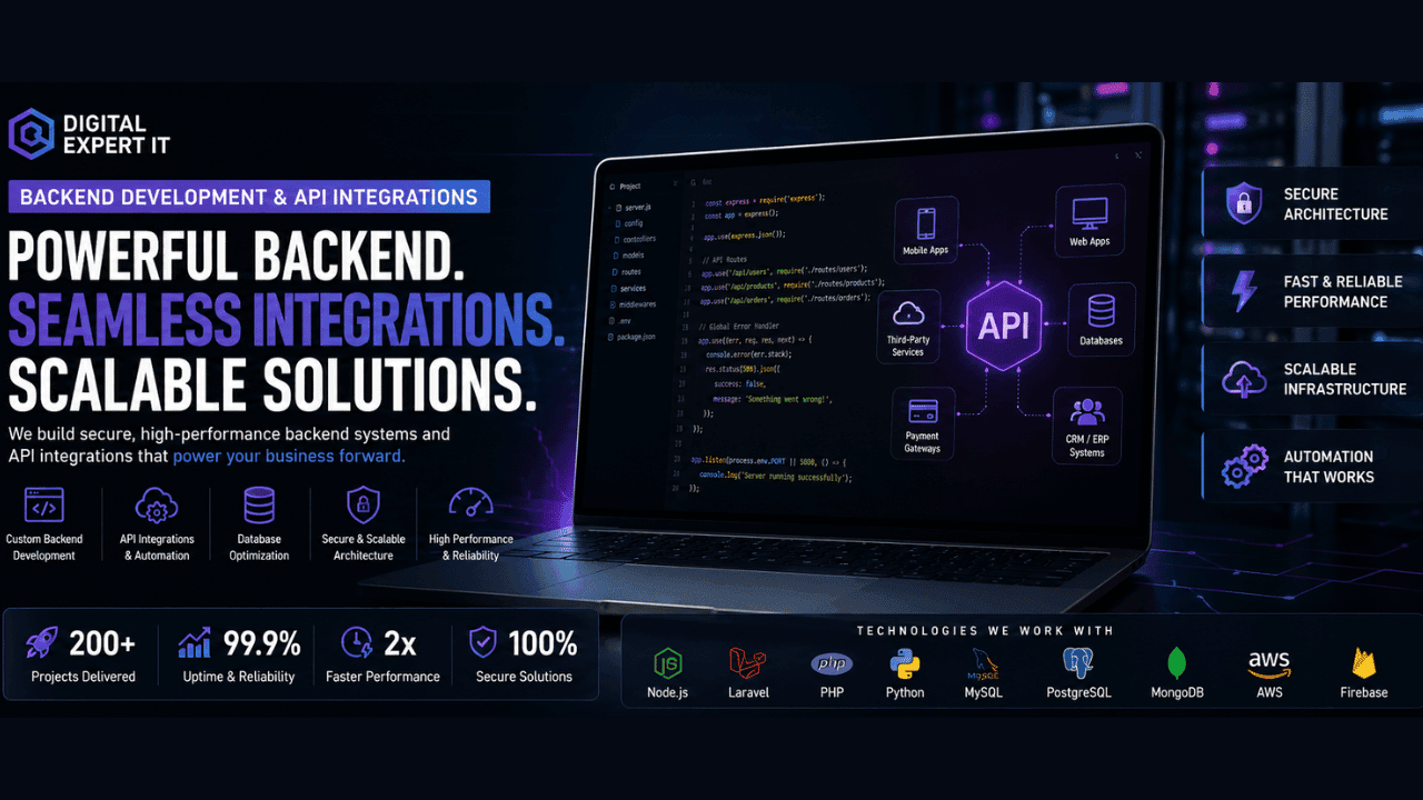 Backend Development & API Integrations That Scale Businesses