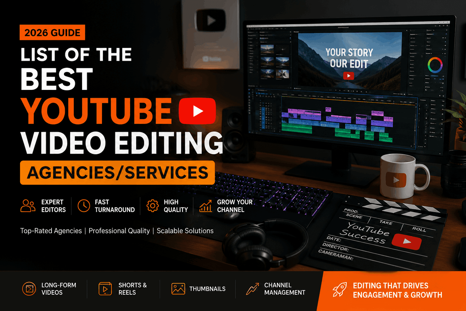 List of the Best YouTube Video Editing Agencies/Services (2026 Guide)