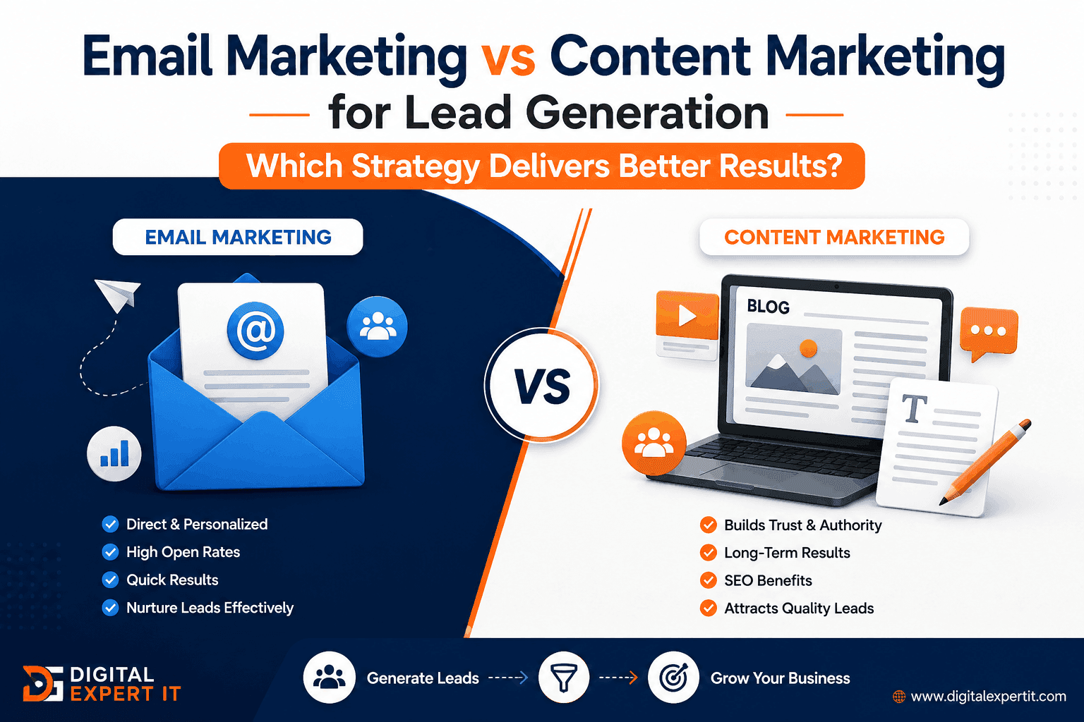 Email Marketing vs Content Marketing for Lead Generation: Which Strategy Delivers Better Results?